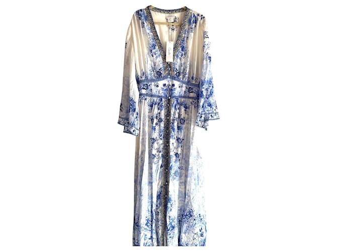 Camilla Dresses Light blue Silk  ref.649240