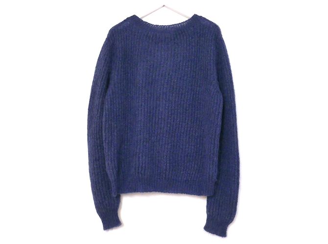 Maglione in mohair blu Masscob