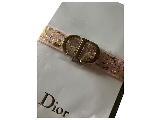 Dior Armbänder Pink Leinwand  ref.649271