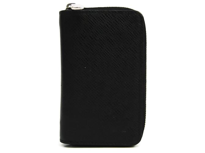 Louis Vuitton Zippy Wallet Vertical Black Leather  ref.649571