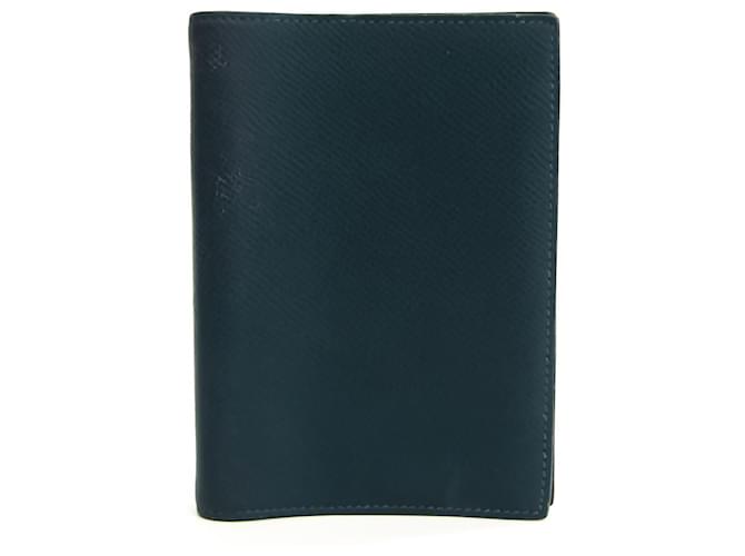 Hermès agenda cover Blue Leather  ref.649803