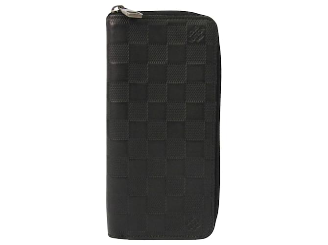 Louis Vuitton Zippy Wallet Vertical Black Cloth  ref.649805