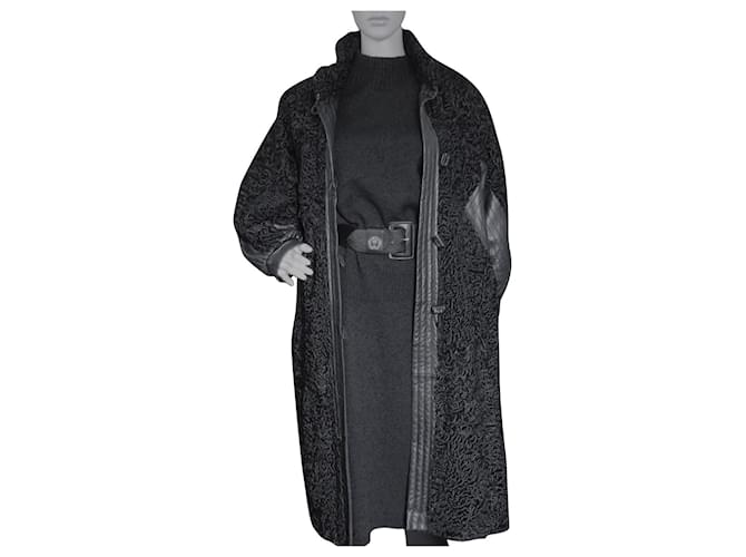 Autre Marque Coats, Outerwear Black Fur  ref.649860