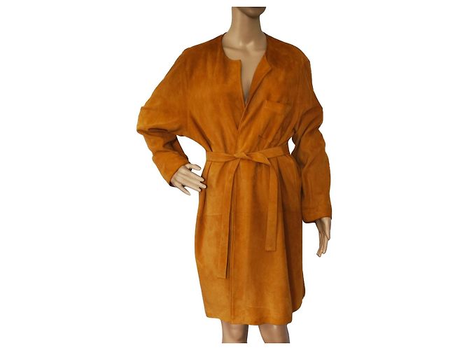 Autre Marque Caramel Deerskin Coat