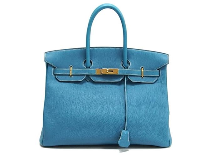 Hermès Birkin Blue Leather  ref.649872