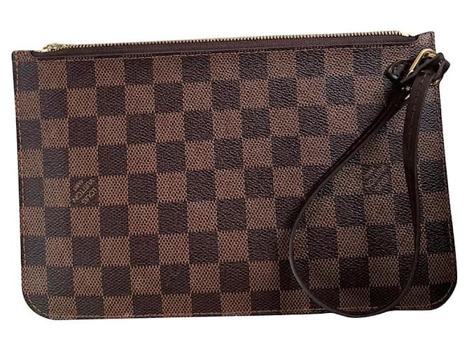 Louis Vuitton Pochette from Neverfull MM Brown Leather  ref.649962