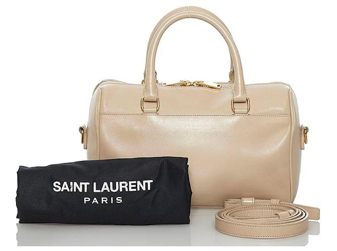 yves saint laurent Classic Baby Duffle Bag beige Leather Pony-style calfskin  ref.650188