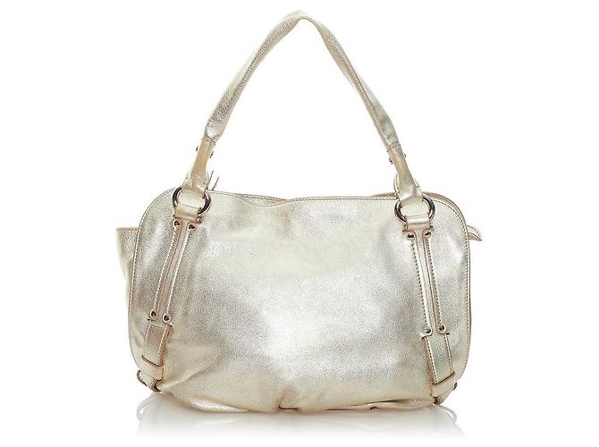 Céline Metallic Leather Bittersweet Hobo Bag