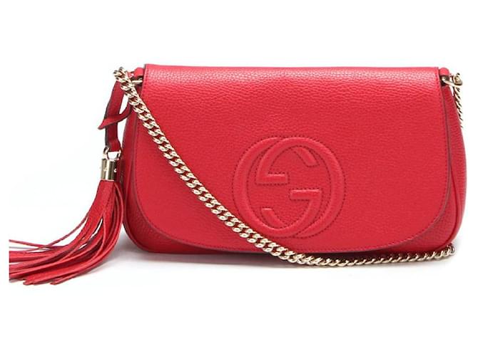 Gucci Soho Red Crossbody Bag Crossbody Bag Red