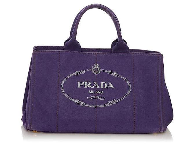 Prada Canapa Purple Cloth  ref.650439