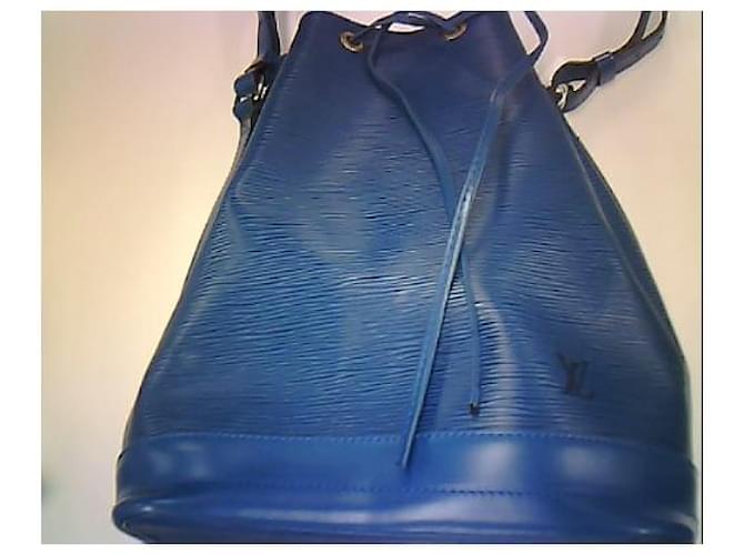 Louis Vuitton Blue Epi Noe Cuir Bleu  ref.650572