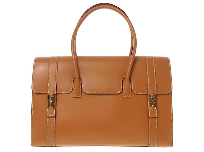 Hermès Drag Brown Leather  ref.650689