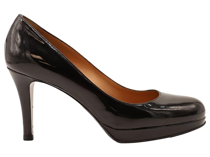 Autre Marque Fratelli Rossetti High Heel Pumps in Black Patent Leather  ref.650791