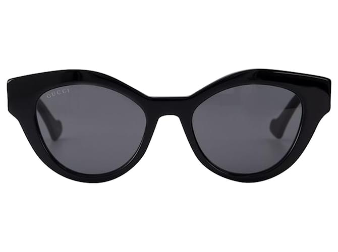 Gucci Sonnenbrille aus schwarzem/grauem Acetat  ref.650827