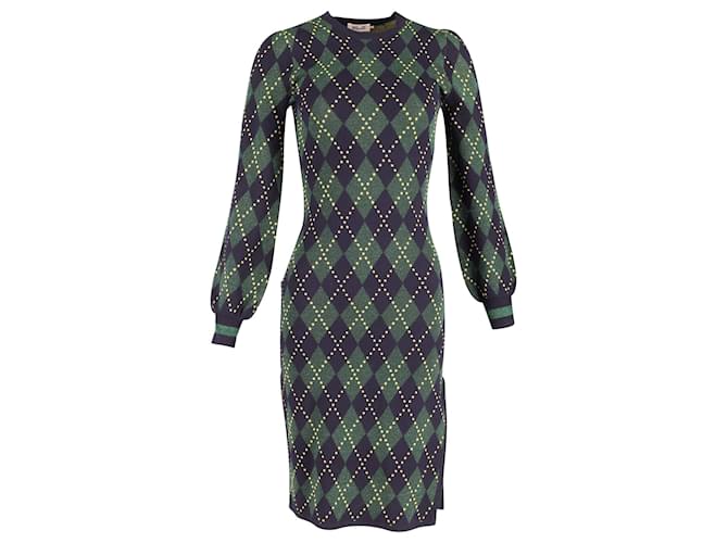 Baum Und Pferdgarten Argyle Design Dress in Green Viscose Cellulose fibre  ref.650952