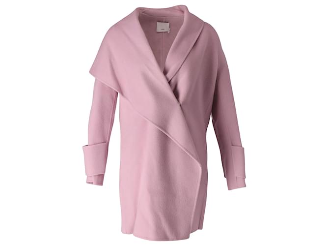 Vince Oversized Coat in Pink Wool  ref.651013