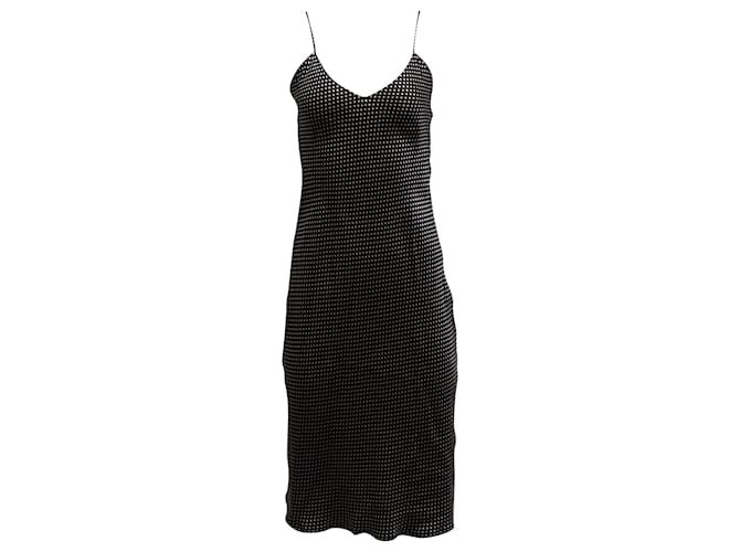 Nili Lotan Polka-Dot Sleeveless Dress in Black Silk  ref.651033