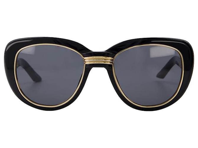 Autre Marque Cat-Eye-Sonnenbrille aus schwarzem Acetat  ref.651222