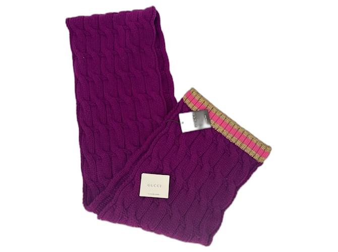 Gucci Scarves Purple Wool  ref.651421