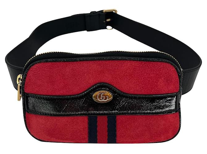 Gucci Handtaschen Rot Leder  ref.651432
