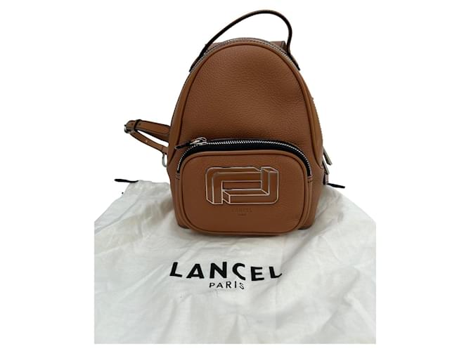 Lancel Backpacks Caramel Leather  ref.651461