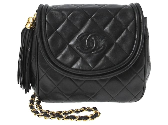 Chanel Matrasse Black Leather ref.651546 - Joli Closet