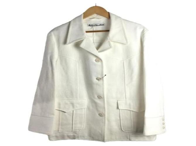 **Acne Studios (Acne) Jacket 34 Cotton White  ref.651596