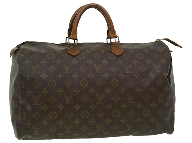 Louis Vuitton Monogram Speedy 40 Hand Bag M41522 LV Auth bs2067 Cloth  ref.651683