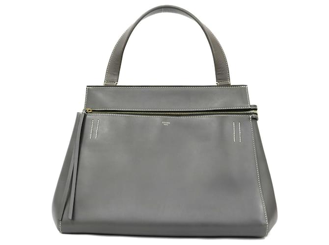 Céline Edge Grey Leather  ref.651838