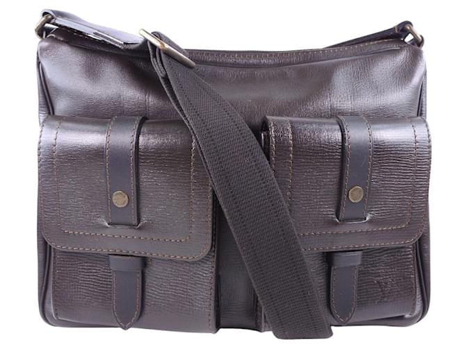 Louis Vuitton Utah Brown Leather  ref.651875