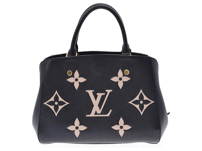 Louis Vuitton Montaigne Cuir Noir  ref.651878