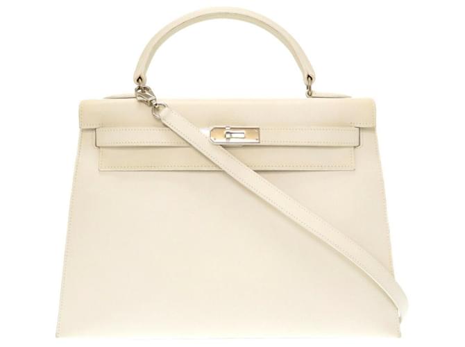 Hermès Kelly White Leather  ref.651975