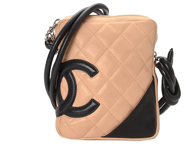 Chanel Cambon Ligne Shoulder Bag Beige Leather ref.651987 - Joli Closet