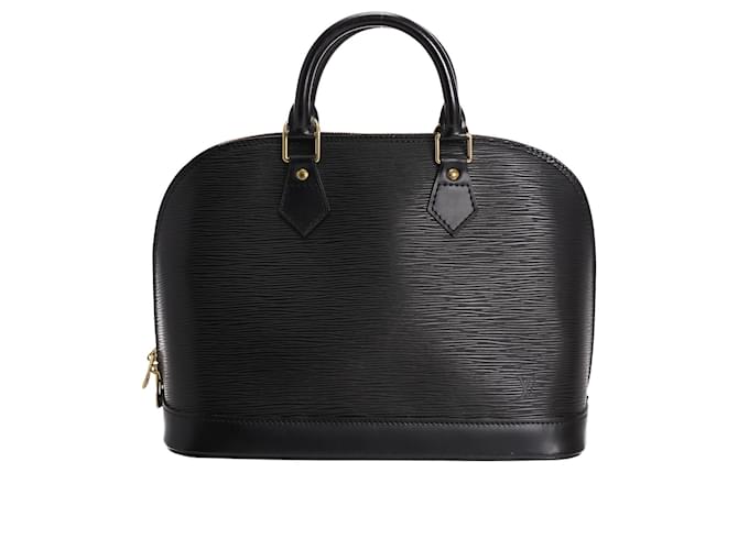 Louis Vuitton Alma PM Black Leather  ref.652012