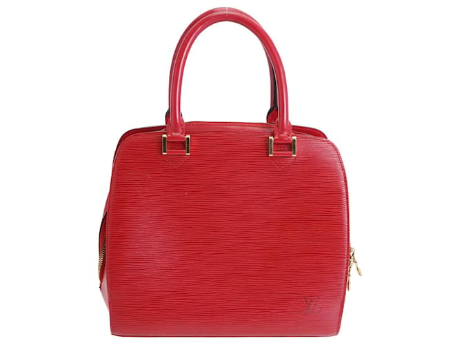 Louis Vuitton Pont-Neuf Vintage Roja Cuero  ref.652018
