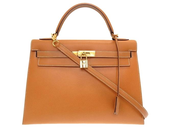 Hermès Kelly Brown Leather  ref.652039