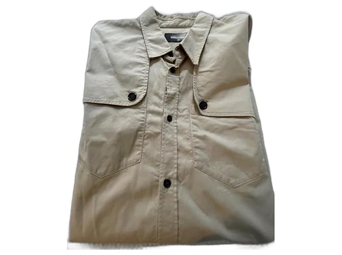 Dsquared2 Shirts Light brown Cotton  ref.652538