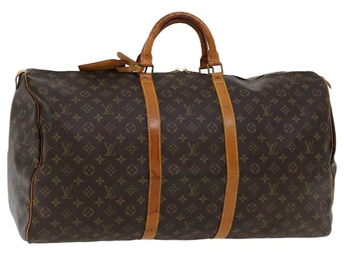 Louis Vuitton Keepall 60 Brown Cloth  ref.652593