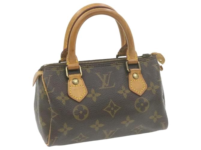 Speedy cloth handbag Louis Vuitton Brown in Cloth - 36002482