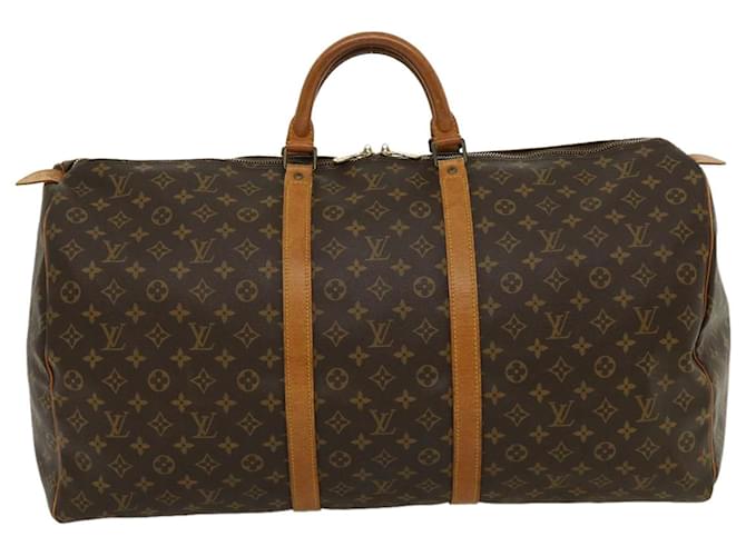 Louis Vuitton Keepall 60 Brown Cloth  ref.652642