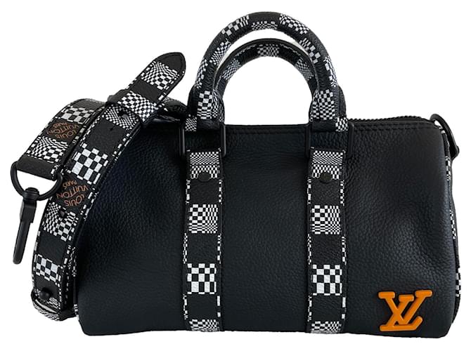 Louis Vuitton Keepall XS damier distorted cite m80202 Black Leather  ref.652706