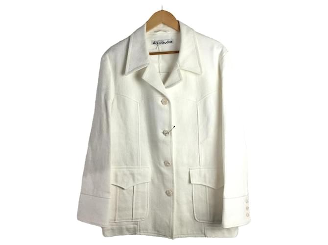 Acne Studios (Acne) Jacket White Cotton  ref.652736