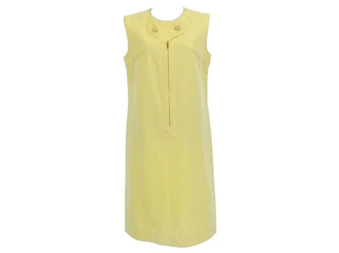 *Chanel 01C dress Yellow Cotton  ref.652738