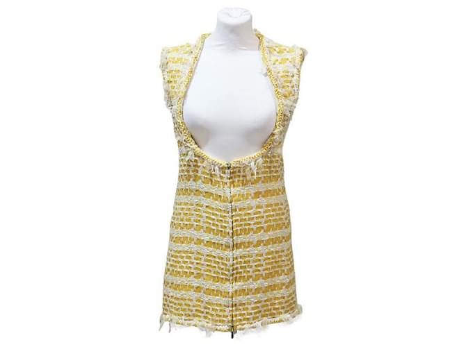 Chanel Dresses Yellow Cotton Wool  ref.652844