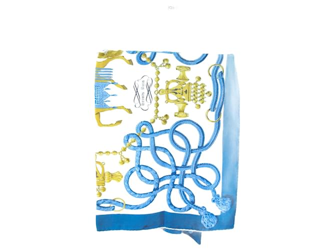 Hermès Hermes scarf Blue Silk  ref.653113