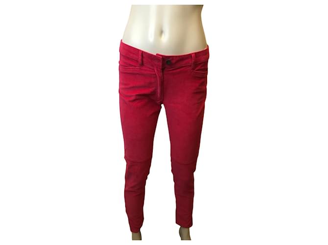 Sandro Corduroy pants Pink Velvet  ref.653204