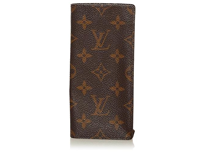 LOUIS VUITTON Monogram Canvas Simple Glasses Case