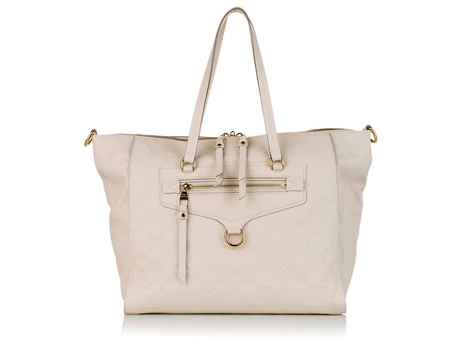 Louis Vuitton Blanc Monogram Empreinte Lumineuse PM Écru