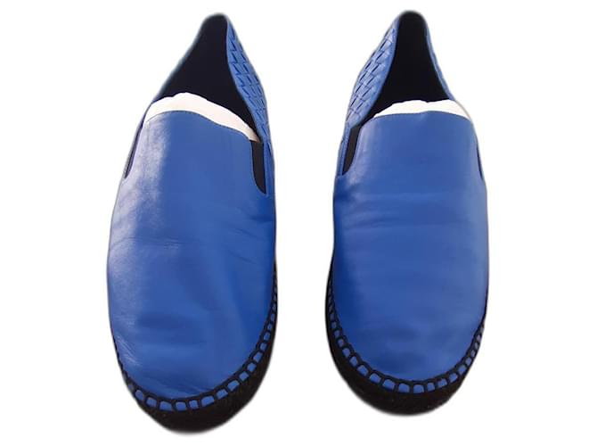 Bottega Veneta Loafers Slip ons Light blue Goatskin  ref.653635