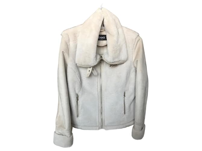 Marella Coats, Outerwear Beige Faux fur  ref.653725